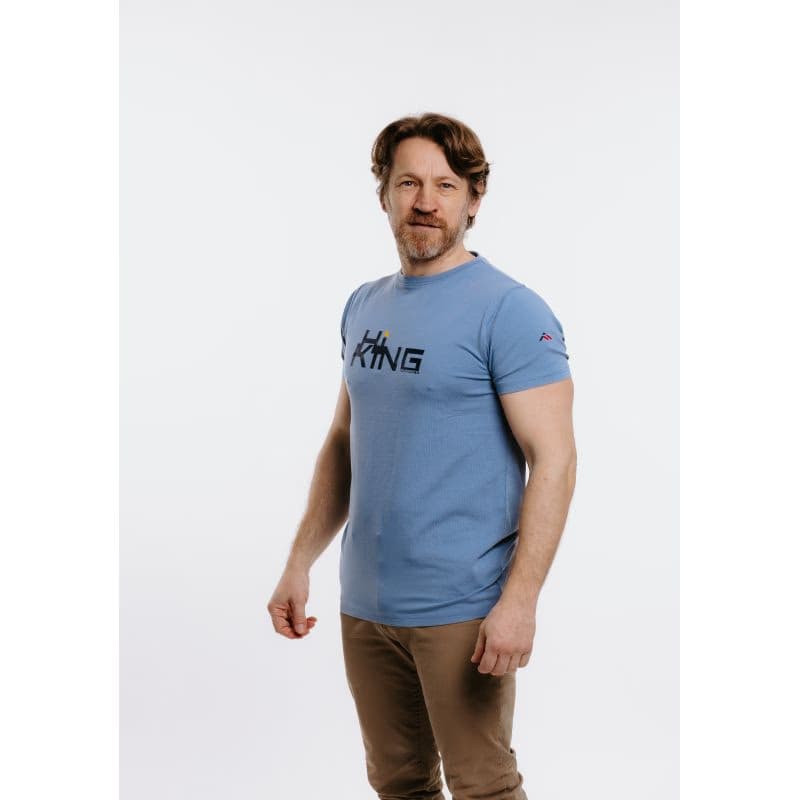 Pánske turistické tričko s krátkym rukávom EVERETT T-HIKE blue 2