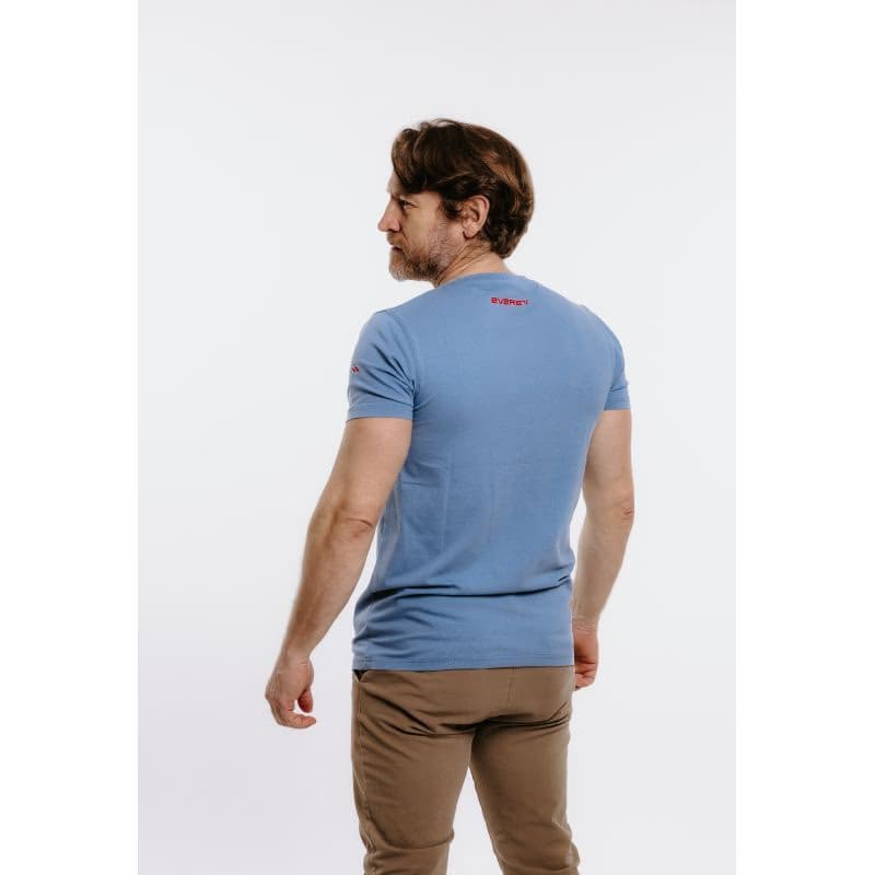 Pánske turistické tričko s krátkym rukávom EVERETT T-HIKE blue 3