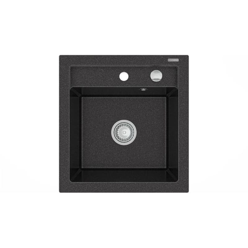 MEXEN MEXEN - Vito granitový drez 1-miska 520x490 mm, čierna škvrnité 6503521000-76