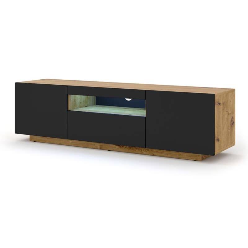 ArtBm TV stolík AURA 150 | dub artisan / čierna 2