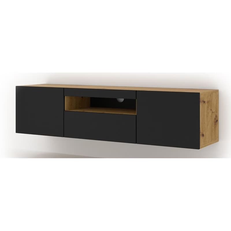 ArtBm TV stolík AURA 150 | dub artisan / čierna 6
