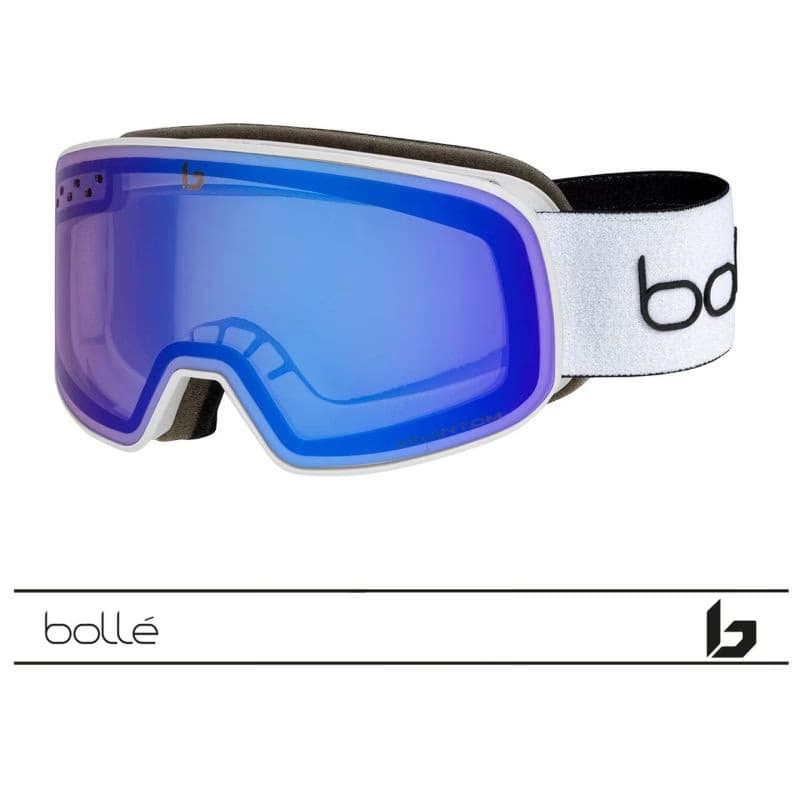 Lyžiarske okuliare BOLLE NEVADA SMALL Offwhite Matte - Phantom Vermillon Blue Photochromic Cat 1 to 3 2
