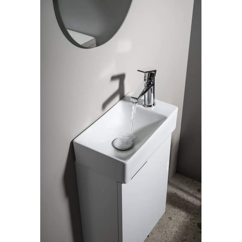 SAPHO - MARGITHA keramické umývadlo 38x22cm, otvor pro batériu vpravo, biela MGT3822 3