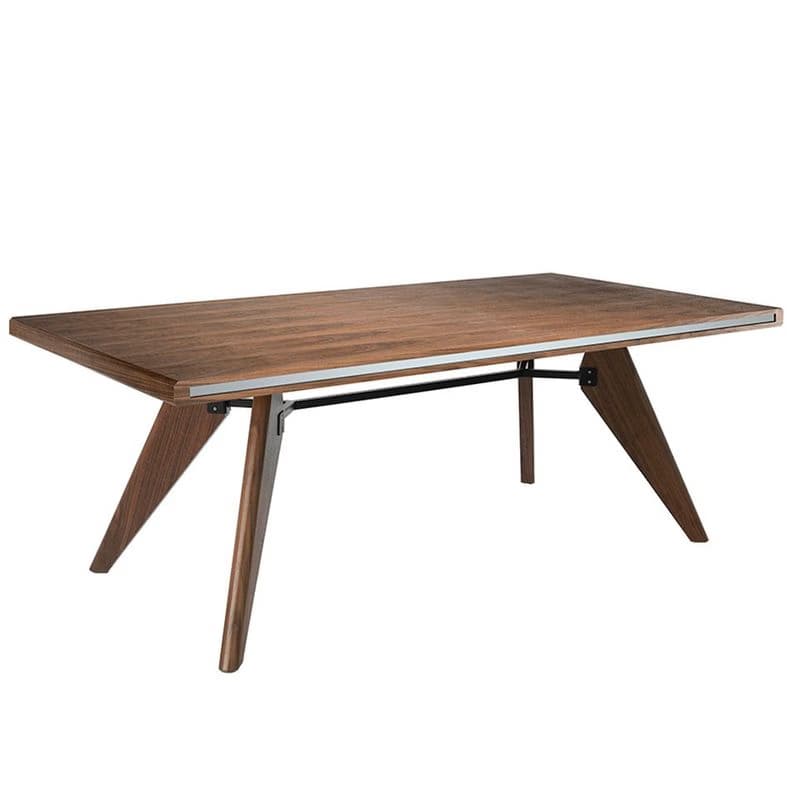 Estila Moderný jedálenský stôl Vita Naturale so zrkadlovým detailom 220cm