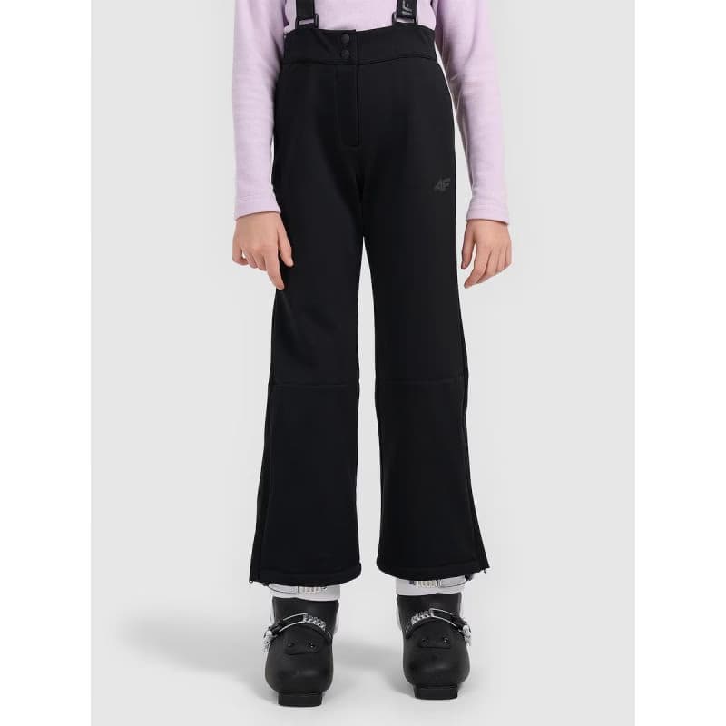 Dievčenské lyžiarske softshellové nohavice 4F JUNIOR TROUSERS 4FJRAW25TFTRF1263-20S 2