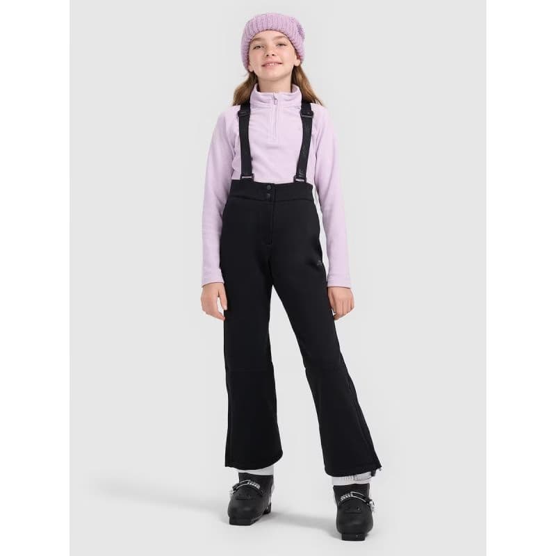 Dievčenské lyžiarske softshellové nohavice 4F JUNIOR TROUSERS 4FJRAW25TFTRF1263-20S 3