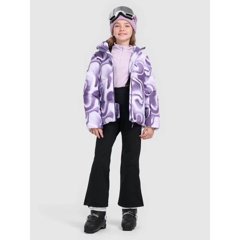 Dievčenské lyžiarske softshellové nohavice 4F JUNIOR TROUSERS 4FJRAW25TFTRF1263-20S 6