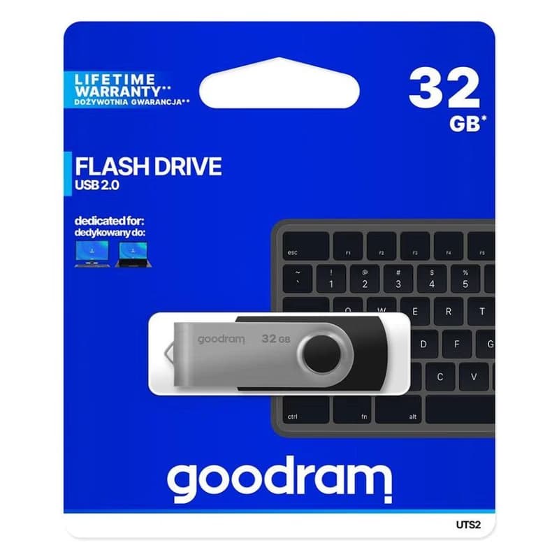 GOODRAM Flash Disk 32GB UTS2, USB 2.0, čierna 5