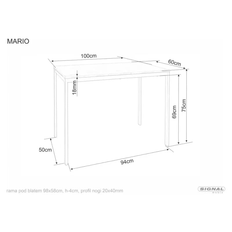 Stôl Mario 2