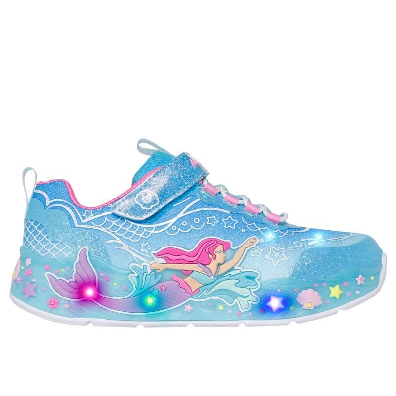 Dievčenská rekreačná obuv SKECHERS S Lights Mermaid Dreams K blue 2