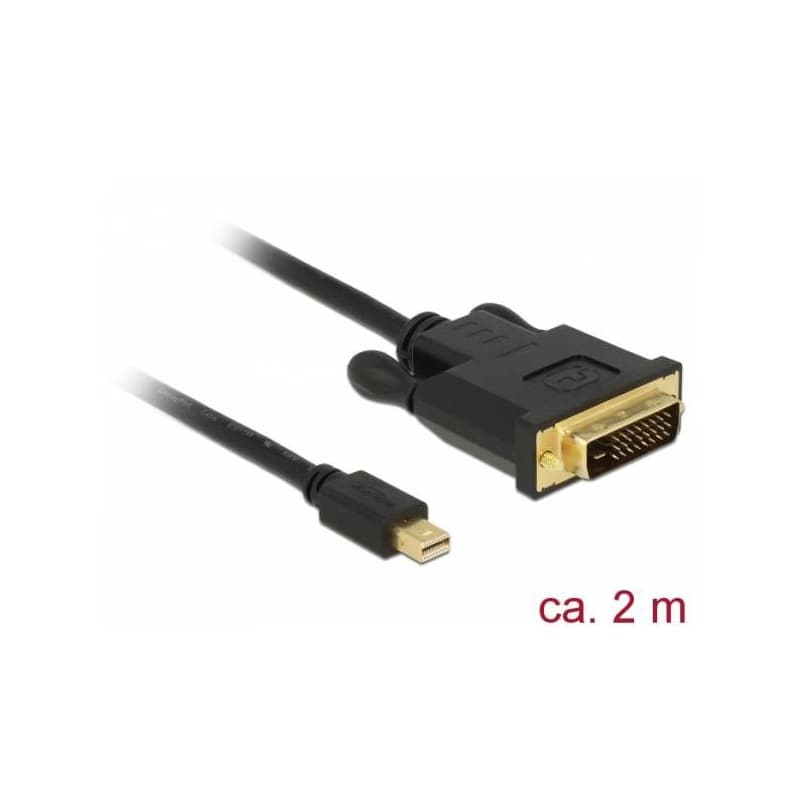 Delock Kábel mini Displayport 1.1 samec > DVI 24+1 samec 2 m