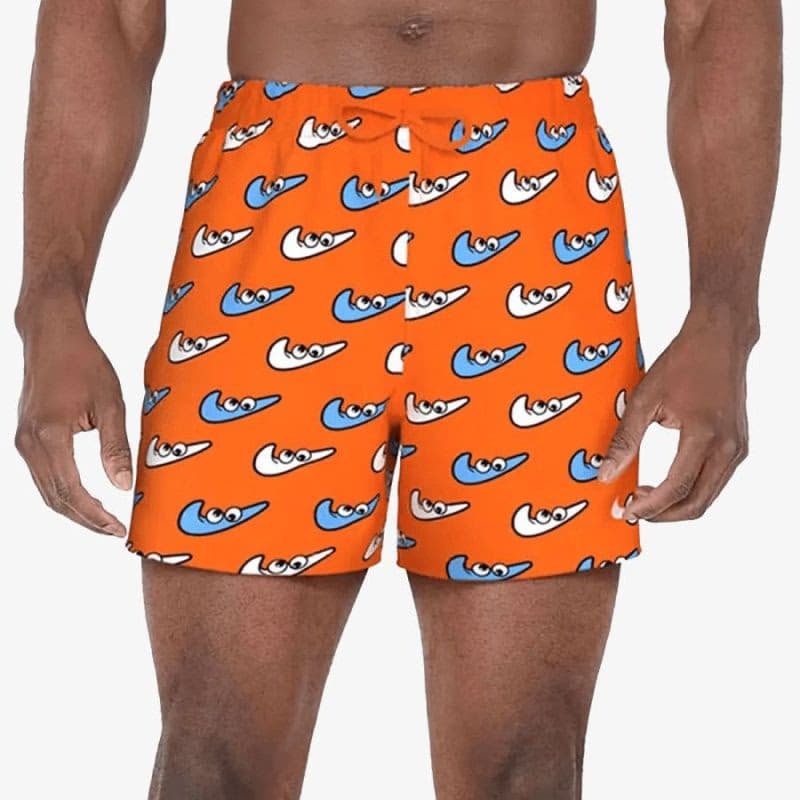 Pánske plavky NIKE SWIM MULTI PRINT-ORANGE BLAZE 5