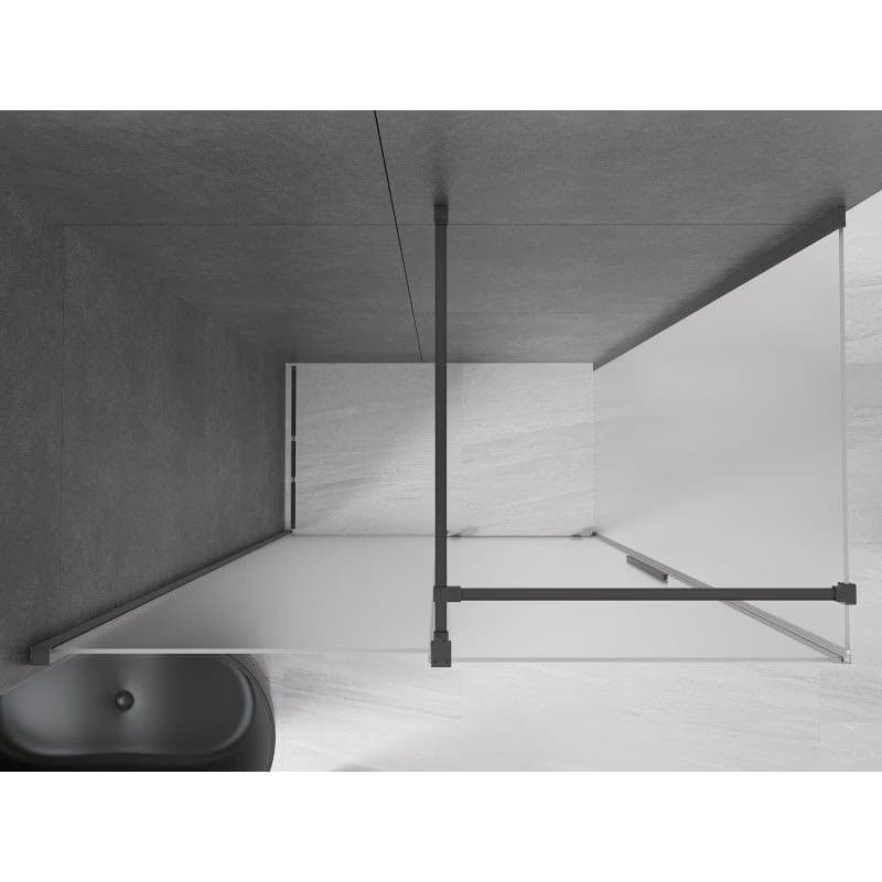 MEXEN/S - Velár sprchovací kút, posuvné dvere 140 x 85, dekor, grafit metal 871-140-085-31-95 6
