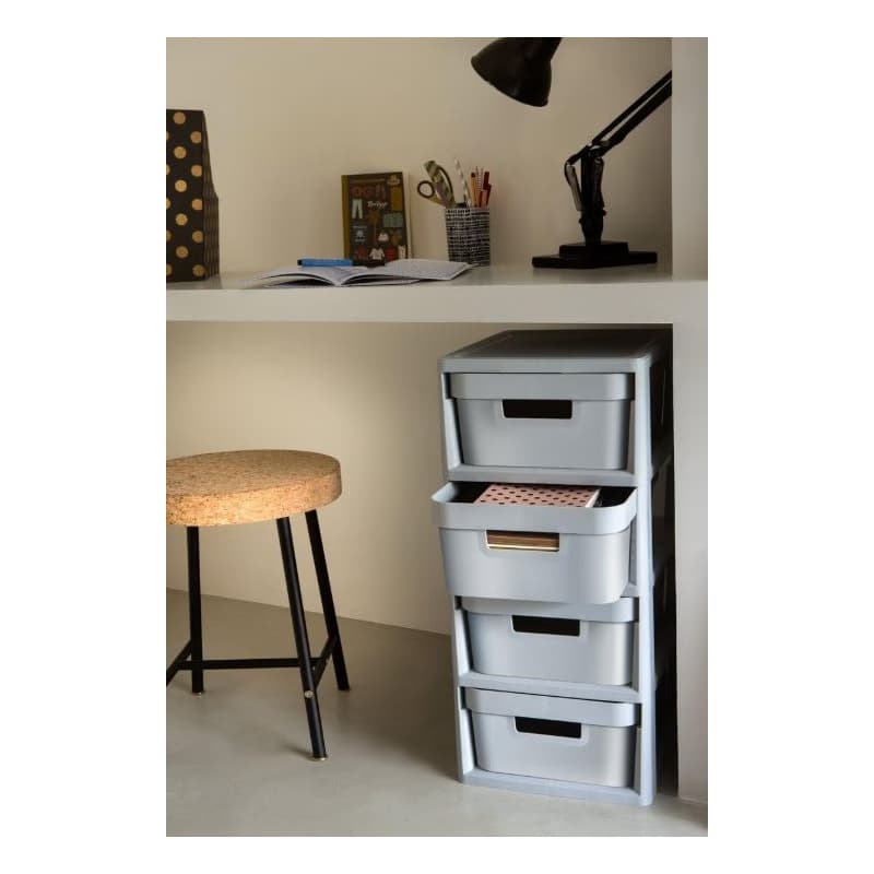 CURVER Zásuvkový regál INFINITY 4x11L | sivá 2