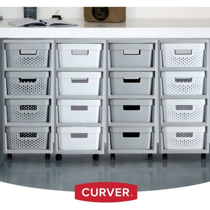 CURVER Zásuvkový regál INFINITY 4x11L | sivá 4