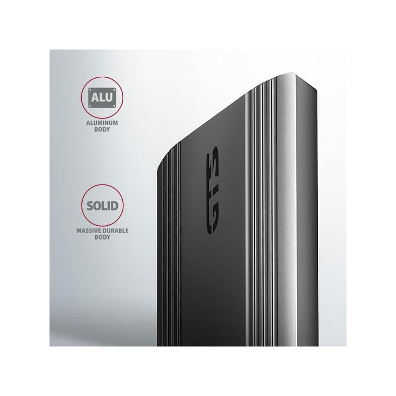 AXAGON EEM2-GTS2, 10Gbps USB-C - M.2 NVMe & SATA SSD kovový THIN box, bezskrutkový 5