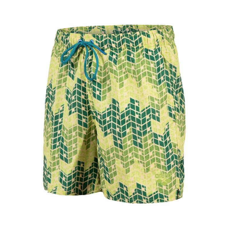 Pánske plavky ARENA MENS BEACH BOXER ALLOVER-610-soft green multi 6