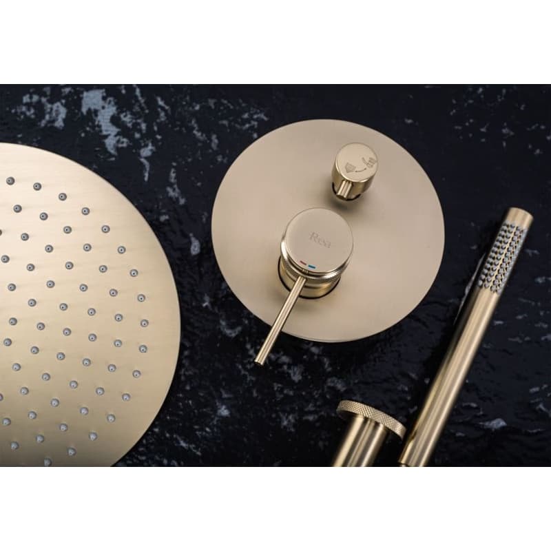 REA - Podomietková sprchová sada Lungo Grip Gold Brush + BOX REA-P8950 3