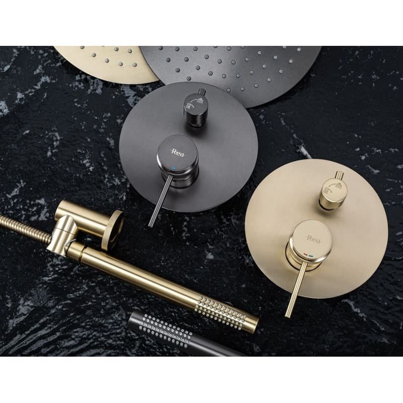 REA - Podomietková sprchová sada Lungo Grip Gold Brush + BOX REA-P8950 5