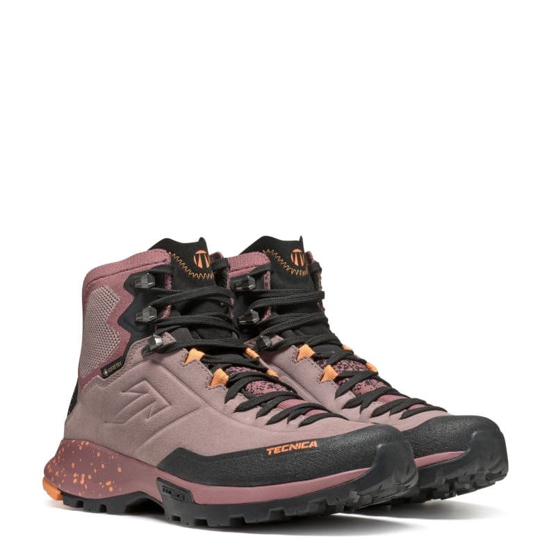 Dámska členková turistická celokožená obuv TECNICA Forge Hike MID GTX Ws, dark pink coral 4