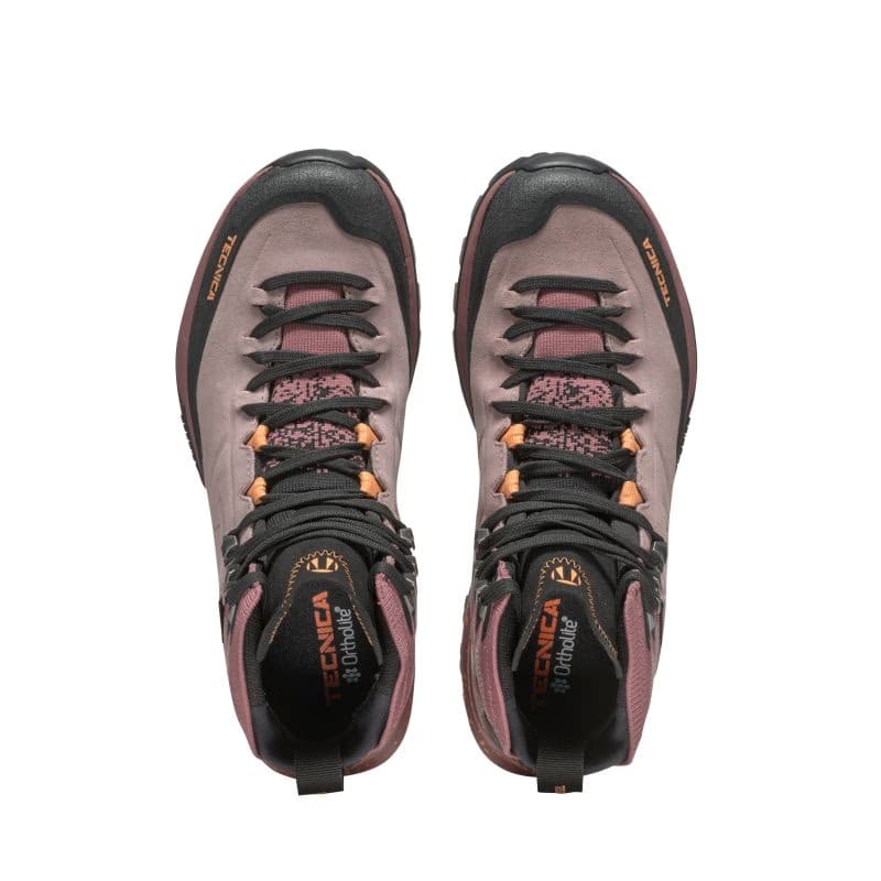 Dámska členková turistická celokožená obuv TECNICA Forge Hike MID GTX Ws, dark pink coral 5