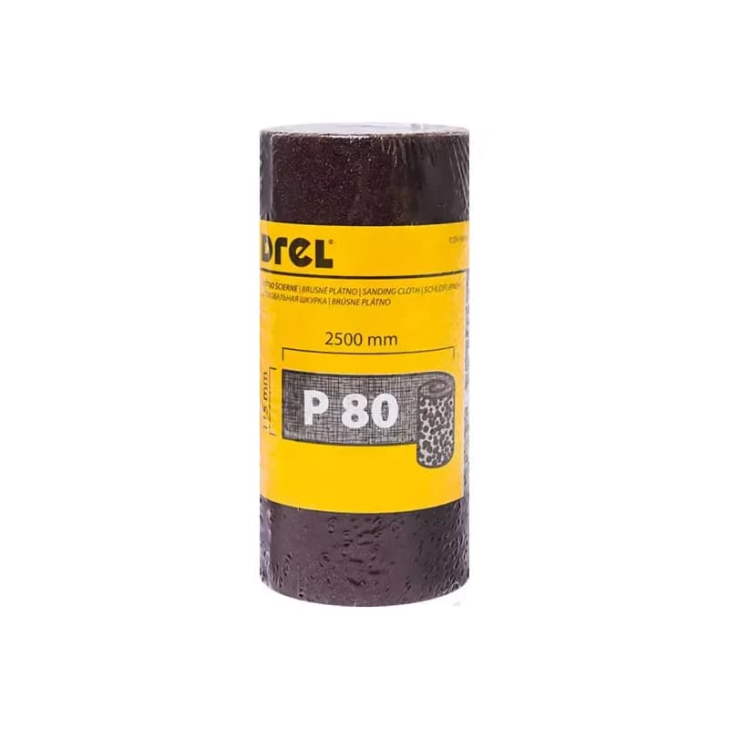 DREL Brúsny papier na kotúči 115mm x 2,5m P80 CON-MRY-1108