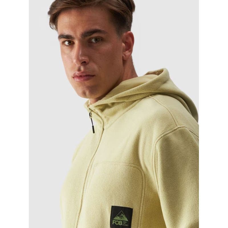 Pánska flisová mikina so zipsom 4F FLEECE-WAW24TFLEM252-44S-OLIVE 2
