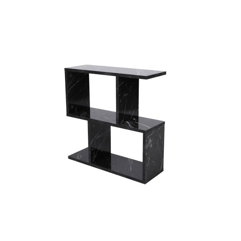 Príručný stolík / Odkladací stolík Life - Black, Marble 2
