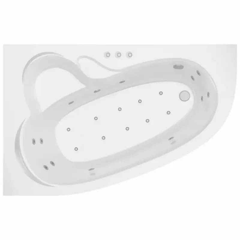 Vaňa s hydromasážou Madura 160/105 L 12DW+10DP pneumatické ovládanie 1