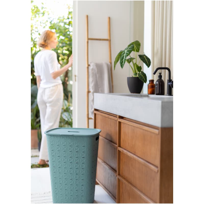 CURVER Kôš na špinavú bielizeň SOFTEX 56L | modrá 5
