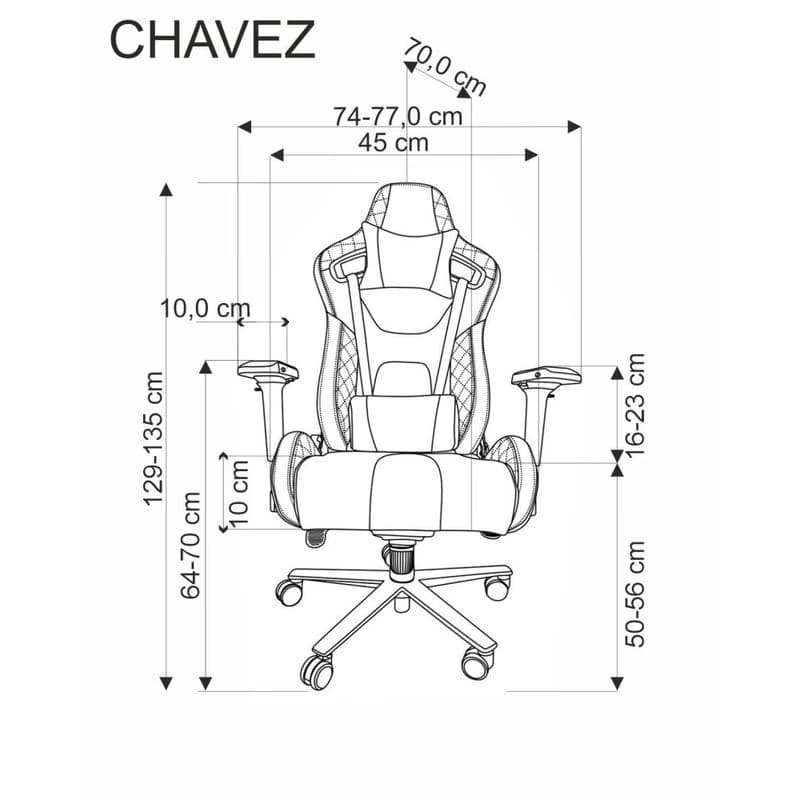 Kancelárske kreslo CHAVEZ Halmar 5