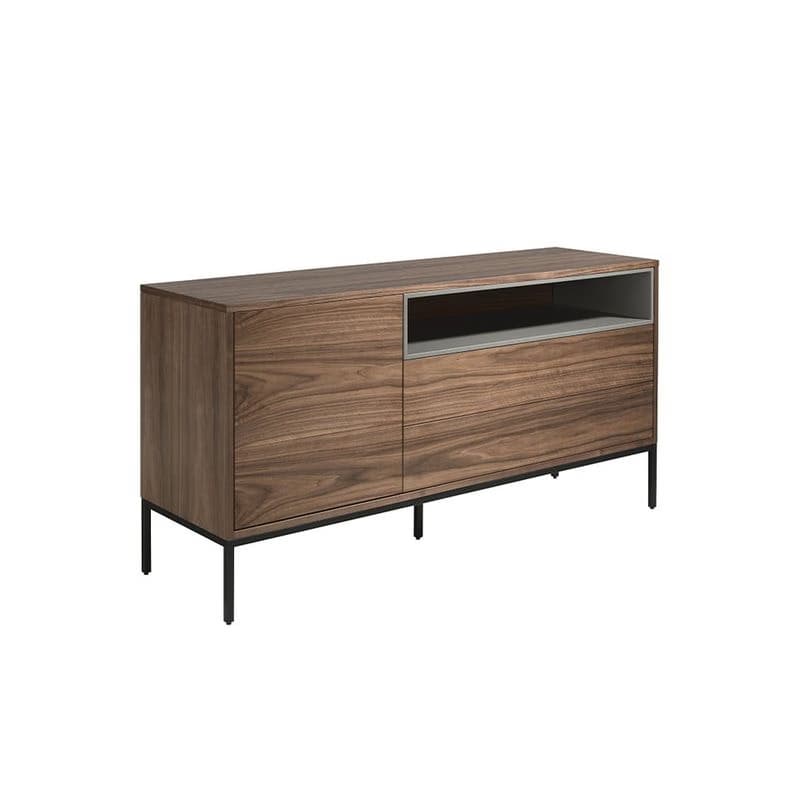 Estila Luxusná moderná komoda Vita Naturale z dyhovaného dreva v orechovom prevedení hnedej farby 155cm 1