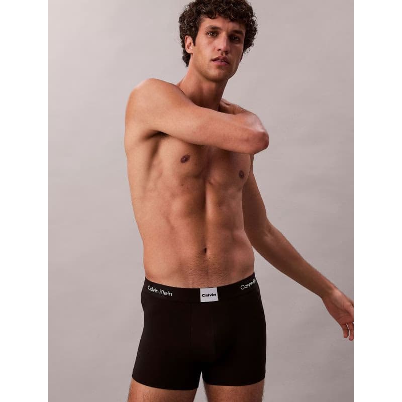Pánske boxerky CALVIN KLEIN 3 PACK - Trunk Icon Logo Graphic 3-Pack black 4