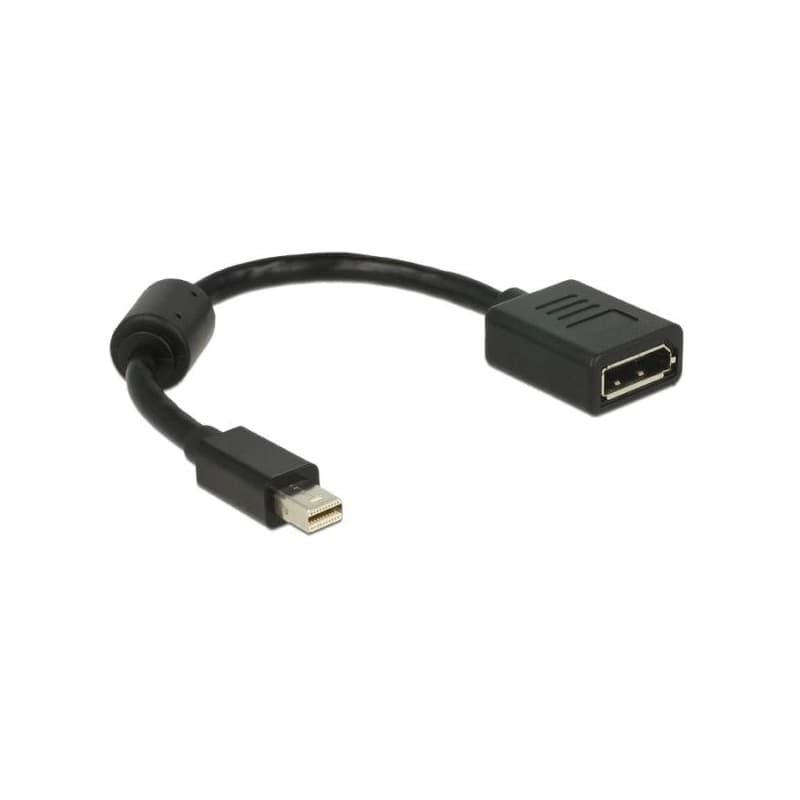 Delock adaptér mini Displayport samec > Displayport samica, čierny 1