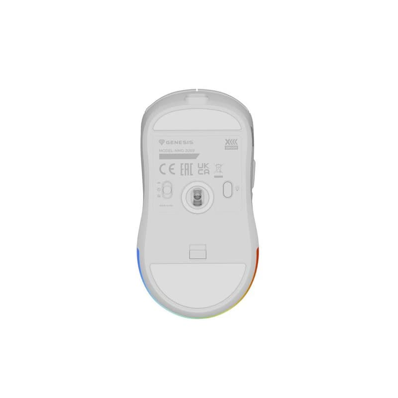 Genesis herná bezdrôtová myš ZIRCON XIII/Herná/Optická/26 000 DPI/Bezdrôtové USB/Biela 3