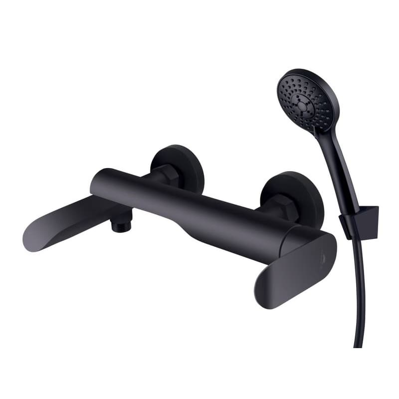 Rubineta - Vaňová batéria ULTRA-10/K BLACK s príslušenstvom, čierna OLBAU1KP68