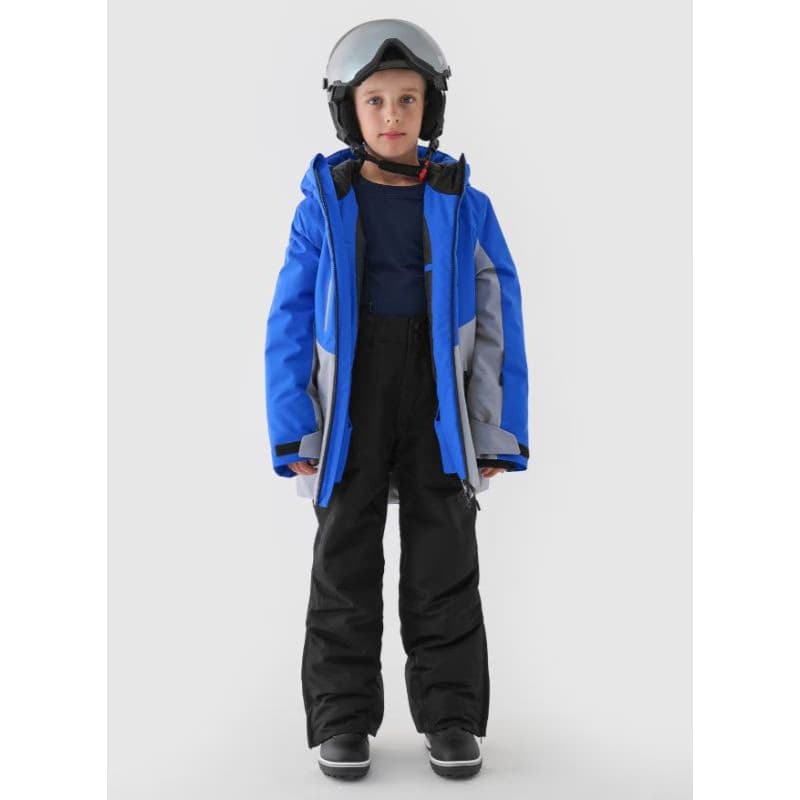 Chlapčenské lyžiarske nohavice 4F JUNIOR TROUSERS FNK-JWAW24TFTRM656-20S-DEEP BLACK 2