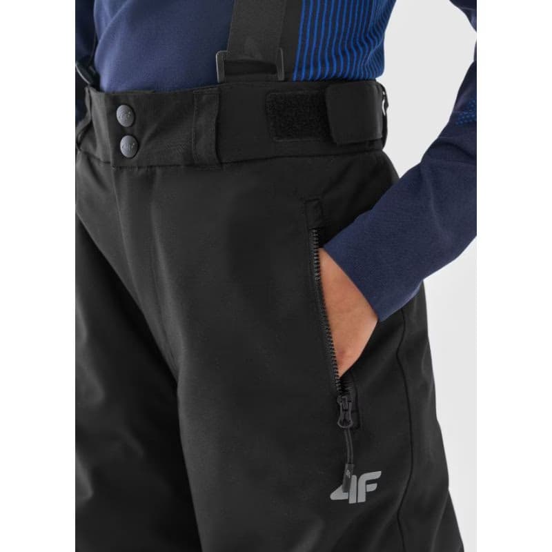 Chlapčenské lyžiarske nohavice 4F JUNIOR TROUSERS FNK-JWAW24TFTRM656-20S-DEEP BLACK 5