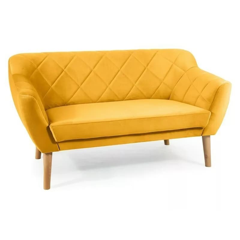 Signal Pohovka KARO 2 VELVET | buk Farba: Škoricová / Bluvel 4215 5
