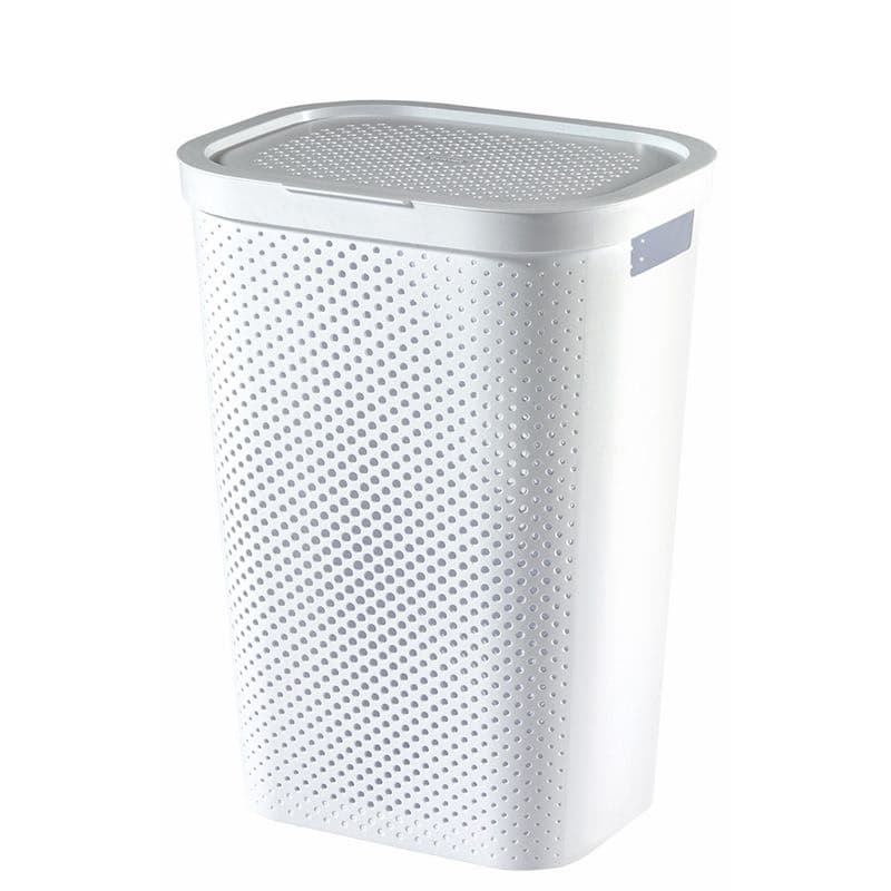 CURVER Kôš na špinavú bielizeň INFINITY DOTS 60L | biela 1