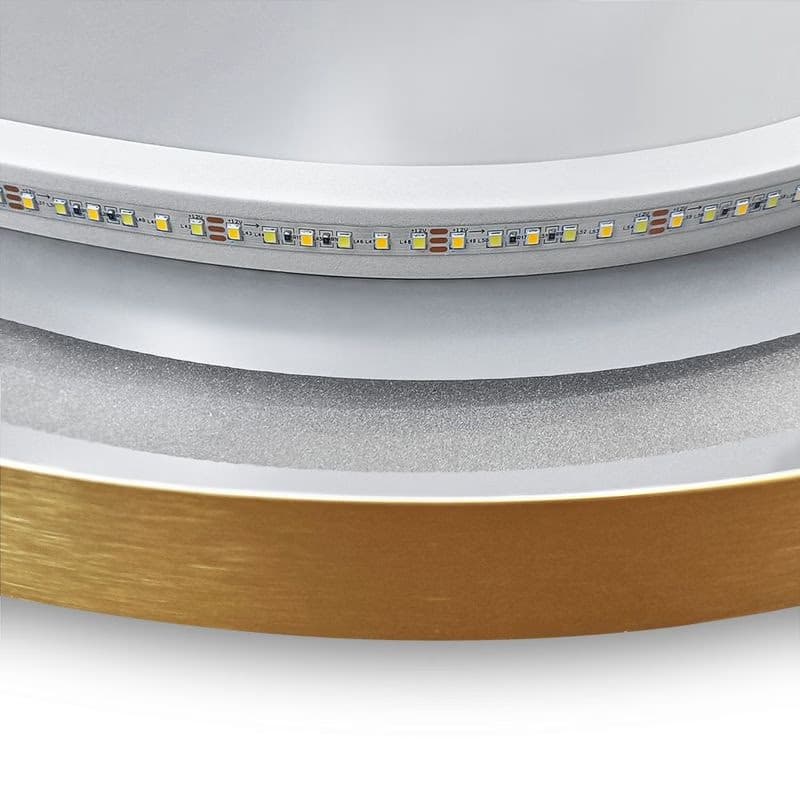 REA - Zrkadlo LED OVL 50x100cm Brush Gold HOM-02506 3
