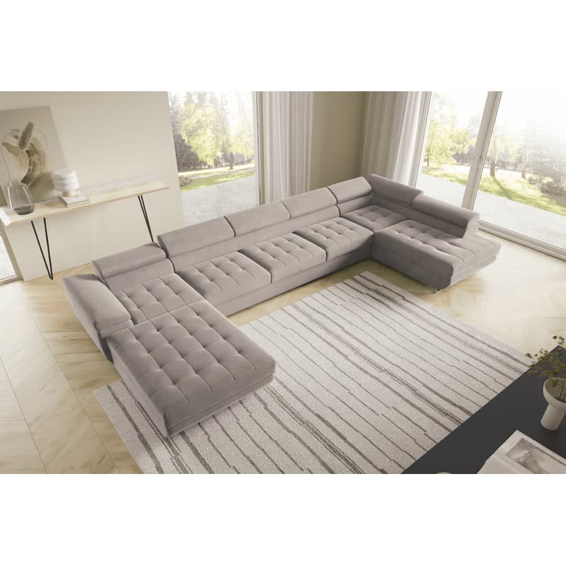 ArtPK Rohová sedacia súprava BENJAMIN 275 U XL | pravá strana Farba: Monolith 85 6