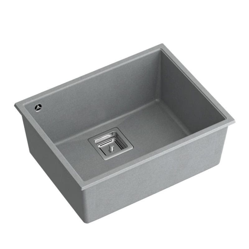 Quadron Quadron - Granitový drez DAVID 50 Grey Metallic Zlaty HQD5542U5-G1 3