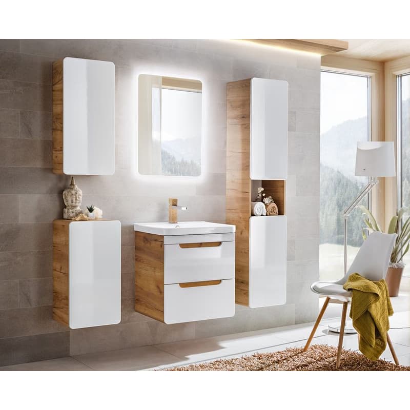 ArtCom Závesná skrinka do kúpeľne ARUBA White 830 4