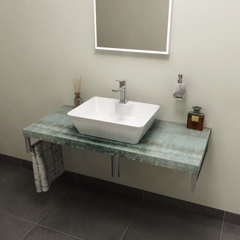 SAPHO - AVICE doska pod umývadlo 100x50cm, hrúbka 5cm, Aquamarine AV106 1