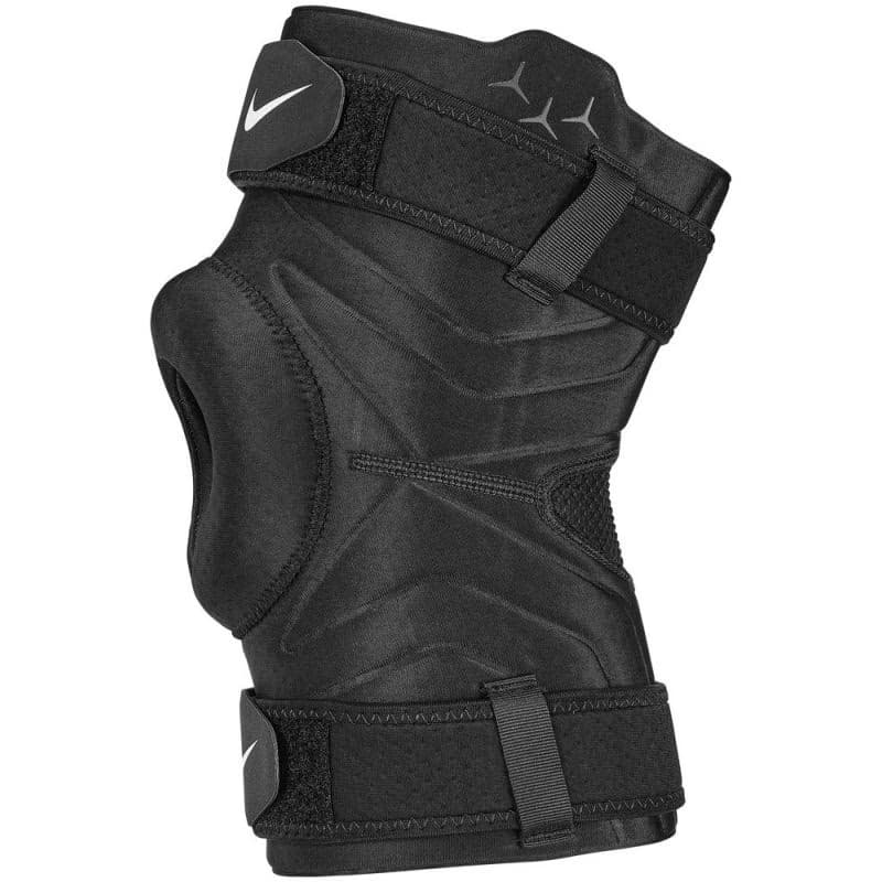 Fitness chránič NIKE PRO OPEN KNEE SLEEVE WITH STRAP BLACK WHITE 2