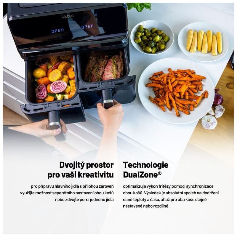 Lauben DualZone® Air Fryer 8000BC 2