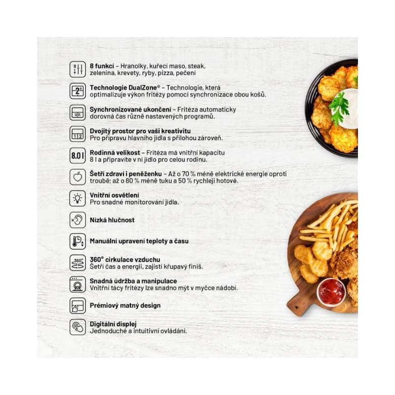 Lauben DualZone® Air Fryer 8000BC 6