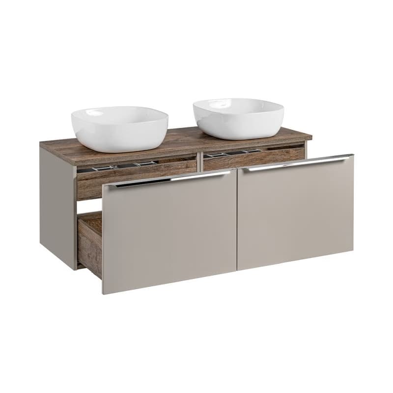 ArtCom Kúpeľňová skrinka s umývadlom a doskou SANTA Fe Taupe DU120/1 | 120 cm 2