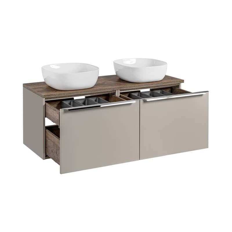ArtCom Kúpeľňová skrinka s umývadlom a doskou SANTA Fe Taupe DU120/1 | 120 cm 3